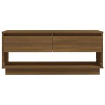 vidaXL Meuble TV Chêne marron 102x41x44 cm Bois d'ingénierie
