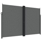 vidaXL Auvent latéral rétractable Anthracite 220x1200 cm