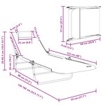 vidaXL Chaises longues pliantes 2 Pièces avec appui-tête en Textilène verte