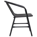 vidaXL Chaises de jardin lot de 4 Rotin plastique et acier 110 kg