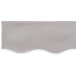 vidaXL Tissu de remplacement pour store pour cadre de 4x3 5 m Gris clair