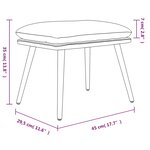 vidaXL Repose-pied Gris foncé 45x29 5x35 cm Velours