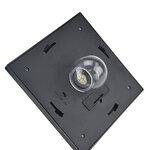 Luminaire extérieur solaire lampadaire lanterne classique LED 40 Lm dim. 18L x 18l x 160H cm noir