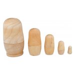 10 poupées russes bois à décorer