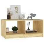 vidaXL Table basse 75x50x33 5 cm Bois de pin massif