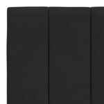 vidaXL Lit avec matelas noir 180x200 cm velours