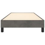 vidaXL Cadre de lit sans matelas gris foncé 90x200 cm velours