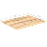 vidaXL Dessus de table Bois de manguier solide 15-16 mm 70x60 cm