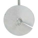 vidaXL Ancres de terre 4 Pièces 10x60 cm Métal galvanisé