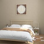 vidaXL Tables de chevet 2 Pièces Blanc 35 5x33 5x41 5 cm Pin massif