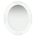 vidaXL Miroir mural style baroque 50x60 cm Blanc