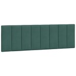 vidaXL Coussin de tête de lit vert foncé 160 cm velours