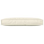 vidaXL Coussin de palette pour dossier Crème 80x40x12 cm Tissu Oxford
