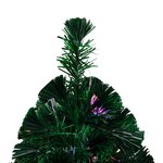 vidaXL Sapin de Noël artificiel avec support vert 120 cm fibre optique
