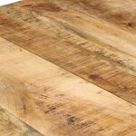 vidaXL Table de salle à manger 160x80x76 cm Bois de manguier brut