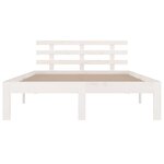 vidaXL Cadre de lit sans matelas blanc 140x190 cm