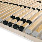 vidaXL Sommiers à lattes sans matelas 2 Pièces avec 28 lattes 80x200 cm
