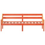 vidaXL Lit de jour cire marron 100x200 cm bois de pin massif