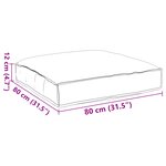 vidaXL Coussin Palette pour Siège Rouge Vin 80x80x12 cm Tissu Oxford