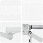 Store Rétractable Automatique vidaXL Blanc 350x250 cm