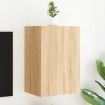 vidaXL Meuble TV mural chêne sonoma 40 5x30x60 cm bois d'ingénierie