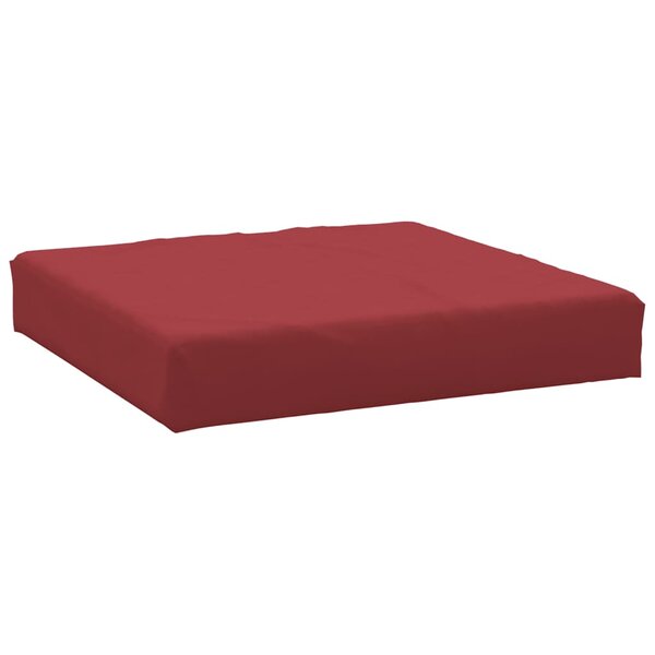 vidaXL Coussin de palette rouge bordeaux 60x60x8 cm tissu oxford
