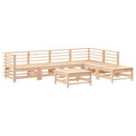 vidaXL Salon de jardin 7 Pièces Bois de pin massif