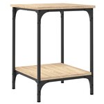 vidaXL Table basse chêne sonoma 40x40x55 cm bois d'ingénierie