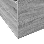 vidaXL Cadre de lit avec tiroirs sans matelas sonoma gris 120x200 cm