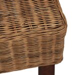 vidaXL Chaises à manger lot de 4 marron rotin naturel