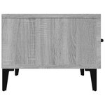 vidaXL Meuble TV Sonoma gris 150x34 5x30 cm Bois d'ingénierie