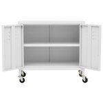 vidaXL Armoire de rangement Blanc 60x35x56 cm Acier