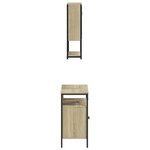 vidaXL Ensemble de meubles de salle de bain 2 Pièces chêne sonoma