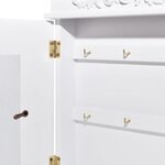 vidaXL Armoire à clés avec cadre photo Blanc
