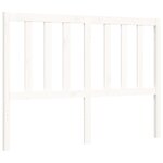 vidaXL Cadre de lit avec tête de lit blanc 120x200 cm bois massif