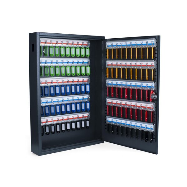 Armoire à clé de luxe en acier - capacité 100 clés - Gris anthracite