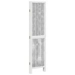 vidaXL Cloison de séparation 4 panneaux blanc bois de paulownia massif