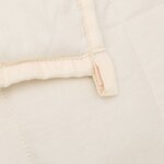 vidaXL Couverture lestée Crème clair 220x240 cm 15 kg Tissu