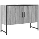 vidaXL Armoire lavabo de salle de bain sonoma gris bois d'ingénierie