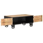 vidaXL Table basse 90x50x39 cm Bois de récupération massif