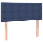vidaXL Tête de lit à LED Bleu 80x5x78/88 cm Tissu