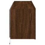 vidaXL Meubles TV muraux lumières LED 2 Pièces chêne marron 60x35x41 cm