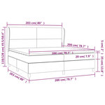 vidaXL Sommier à lattes de lit avec matelas Bleu 200x200 cm Tissu