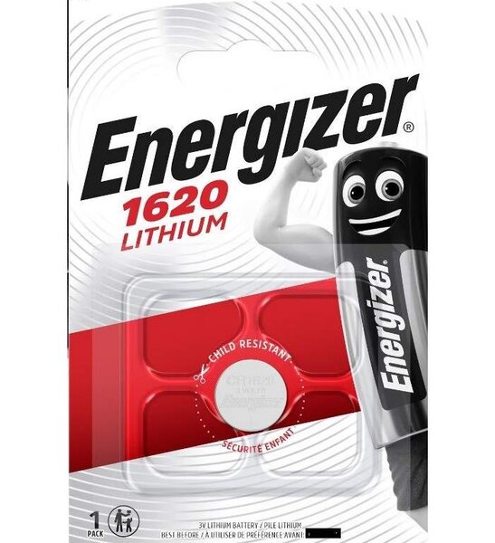 Blister de 1 Pile Lithium CR 1620 ENERGIZER