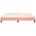 vidaXL Cadre de lit sans matelas rose 160x200 cm velours