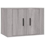vidaXL Ensemble de meubles TV 4 Pièces Sonoma gris Bois d'ingénierie
