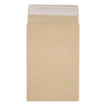 Lot de 250 enveloppes pochettes kraft armé à soufflet marron 176 x 250 + 30 mm