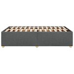 vidaXL Cadre de lit gris foncé 120x190 cm tissu