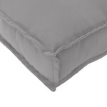 vidaXL Coussins de palette pour banc 2 Pièces Gris 120x40x8 cm Tissu Oxford