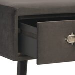 vidaXL Banc avec tiroirs 80 cm Gris Velours